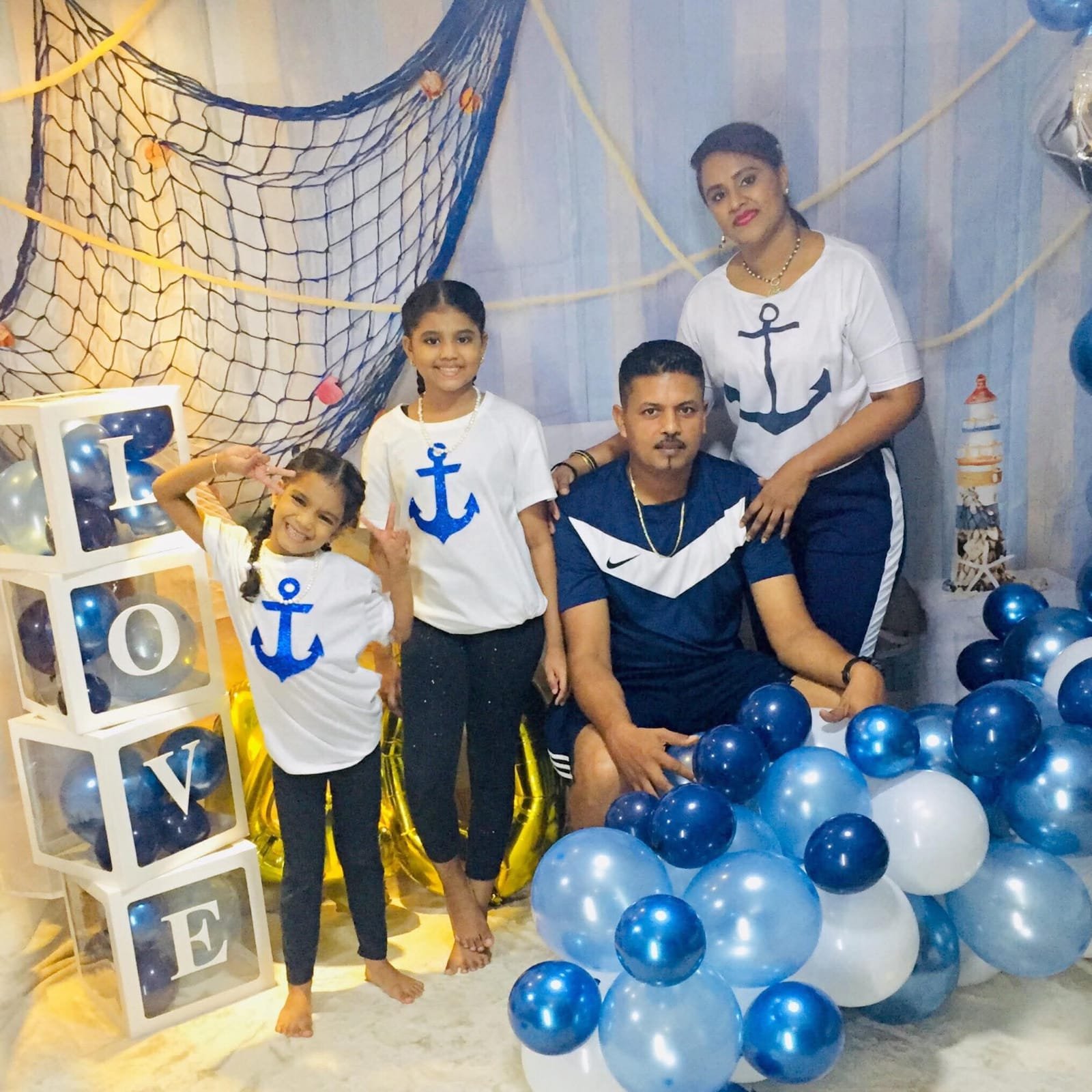 Rohini Choutee and family